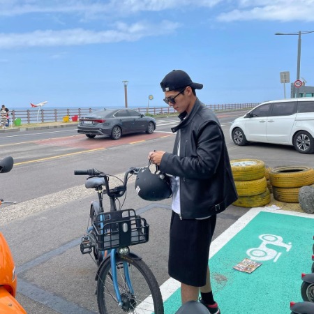 Ryeoun enjoyed his time cycling. 